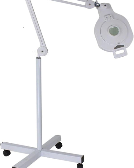 Quality Optics® 8D/5D 4 Function 90 LED Lighted, Swing Arm Workstation Magnifier w/UV Black Light & Stand - LeafyLoom