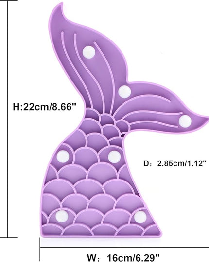 Cute Mermaid Tail Night Light, Mermaid Party Supplies, Mermaid Birthday Party Decorations, Mermaid Lamp, Battery Operated Led Light, Mermaid Bedroom Decor for Girls,Plastic(Purple） - LeafyLoom
