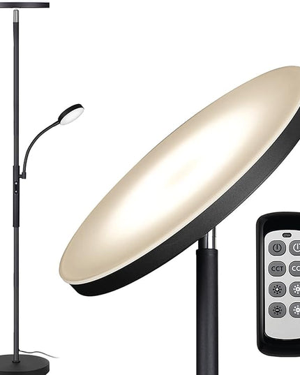 Dimunt Floor Lamp LED Floor Lamps for Living Room Bright Lighting & LED Floor Lamp, Bright 15W Floor Lamps for Living Room with 1H Timer - LeafyLoom
