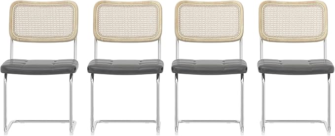NicBex Haerin-SD-00287-LWJ Dining Chairs, 19.1"x20.1"x30.3", Gray - LeafyLoom