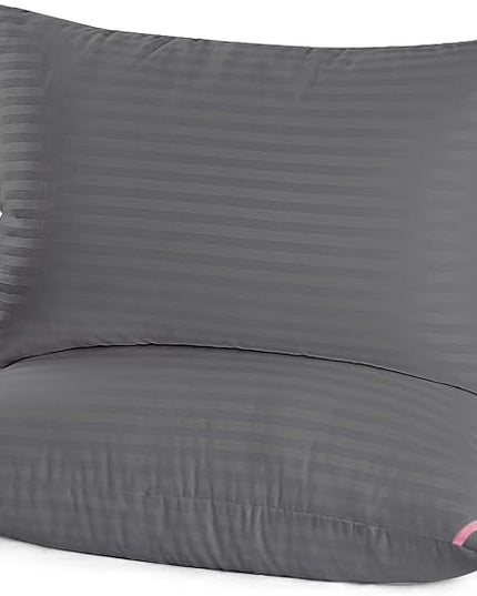 EIUE Bed Pillows for Sleeping 2 Pack Queen Size 20 x 30 Inches，Super Soft Down Alternative Microfiber Filled Pillows,Pillows for Side and Back Sleepers,Black - LeafyLoom