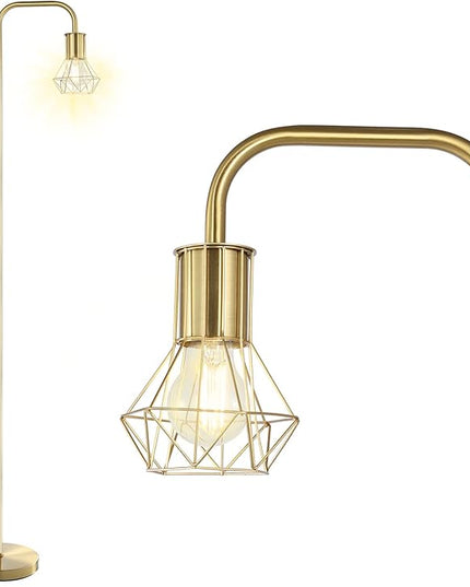 BoostArea Floor lamp,Industrial Floor Lamp,Standing Lamp with 6W LED Bulb,E26 Socket,On/Off Footswitch,Whole Metal,Modern Floor Lamp for Bedroom,Office, Living Room,Rustic,Vintage,Farmhouse - LeafyLoom