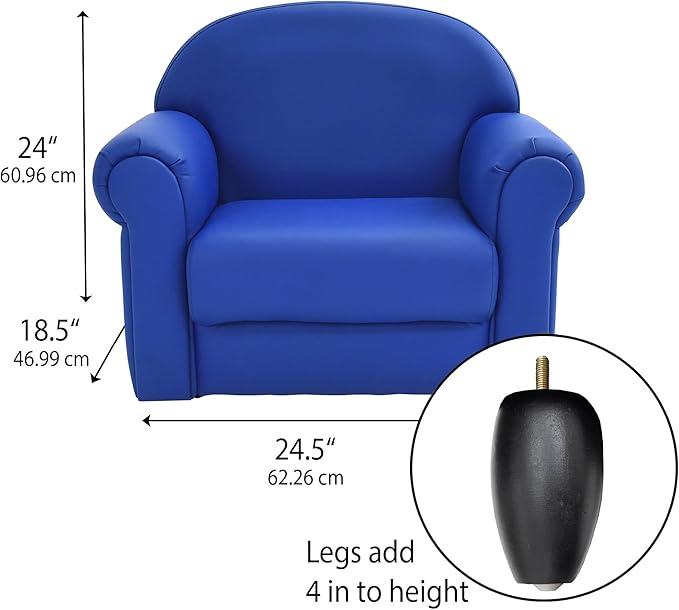 Children's Factory As We Grow Toddler Chair, Flexible Seating for Daycare or Preschool, Kids Reading Couch, Playroom Furniture, Blue - LeafyLoom