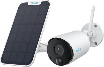 REOLINK 2K 3MP Solar Security Camera, Wireless Home Security Camera Outdoor Indoor, Night Vision, Human/Car Detection, 2.4G WiFi, Local Storage, No Monthly Fee, Support Home Hub, Argus Eco+Solar Panel REOLINK