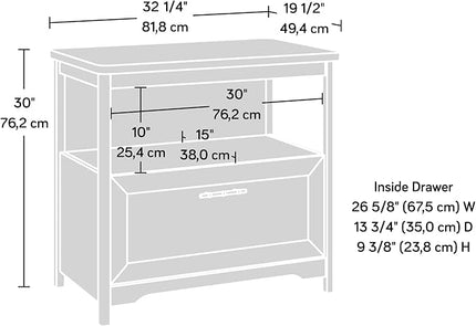 Sauder Coral Cape Lateral File, L: 32.21" x W: 19.45" x H: 30.00", Sindoori Mango Finish - LeafyLoom