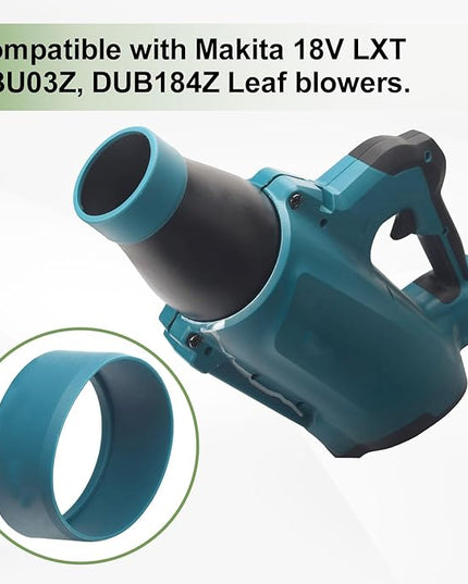 Car Drying Nozzle for Makita 18V LXT Leaf Blowers XBU03Z, XBU03SM1, DUB184Z, DUB184PT, DUB184PT2 - Contain Protective Silicone Band - LeafyLoom