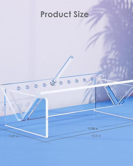Acrylic Desk Bookshelf,Small Desktop Bookcases Clear Book Shelf Organizer for Home Office School,Book Stand Display Rack for CDs Magazines Books - LeafyLoom