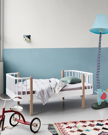 Floor Lamp, Blue Elephant Creative Design Modern Floor Lamp for Bedroom, 51 Inch Tall Hand-Stitched Toy Standing Lamp, Floor Lamps for Living Room Come with an E26 LED Bulb (Blue Elephant) - LeafyLoom