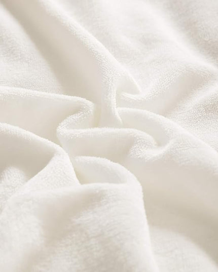 Wellboo White Velvet Comforter Sets Twin Boys Girls Solid White Fluffy Bedding Comforters Plain White Flannel Plush Quilts Women Men All White Winter Blanket Aesthetic Micromink Sherpa Bedding Durable - LeafyLoom
