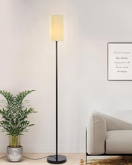 Floor Lamps for Living Room Modern Tall Lamp for Bedroom Office Corner (Black, 65'') - LeafyLoom