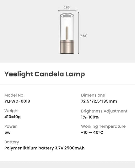 YEELIGHT Candela Table Lamp - LeafyLoom