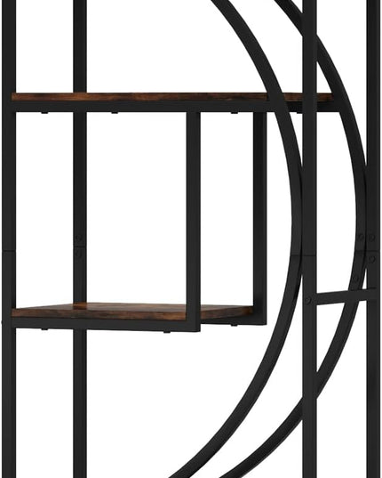 Bookshelf, 70.9" Tall Bookcase with 7-Shelf Open Bookshelves, Wood Metal Book Shelf Freestanding Display Rack Storage Shelving Unit for Office, Bedroom, Living Room, Easy Assembly - LeafyLoom