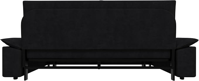 Functional Love Seats Convertible Queen Size Sofabed with 2 Lumbar Pillows, 70" Oversized Loveseat Sofa W/Pull Out Sleeper Couch Bed and Padded Armrests for Home Office Apartment Living Room - LeafyLoom