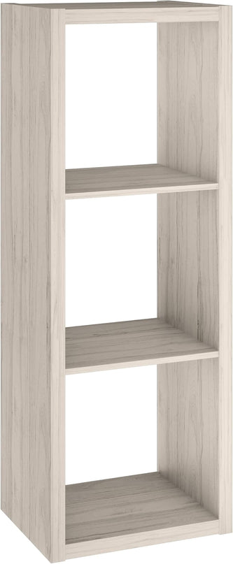 ClosetMaid 4543 Decorative Open Back 3-Cube Storage Organizer, Bleached Walnut - LeafyLoom