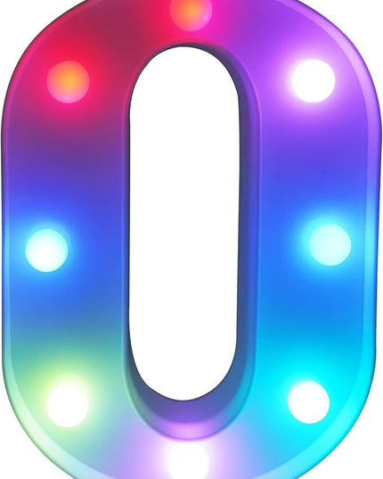 Colorful Letter LED Lights, 16 Colors Changing LED Marquee Letter Lights, Dimmable Night Lights for Wedding, Birthday, Holiday, Party, Bar, Christmas Decoration,Dorm Room Decor-Multicolor 0 - LeafyLoom