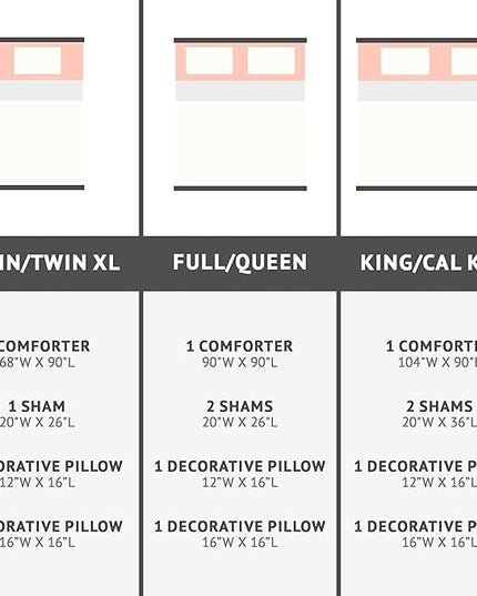 Intelligent Design Raina Full / Queen Comforter Set, Soft Microfiber Comforter Set Queen, Modern Geometric Metallic Bed Set, 5 Pieces College Bedding Comforter Set with 2 Shams, 2 Toss Pillows White - LeafyLoom