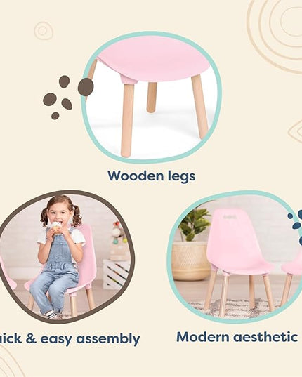 B. toys Pink B. Spaces Chairs Set - LeafyLoom