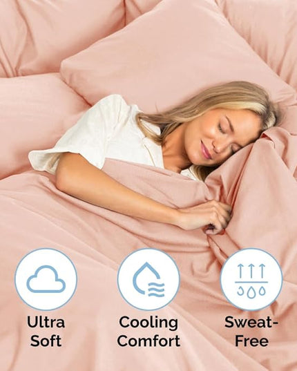 Twin Size 3 Piece Sheet Set - Comfy Breathable & Cooling Sheets - Hotel Luxury Bed Sheets for Women & Men - Deep Pockets, Easy-Fit, Soft & Wrinkle Free Sheets - Lavender Pink Oeko-Tex Bed Sheet Set - LeafyLoom