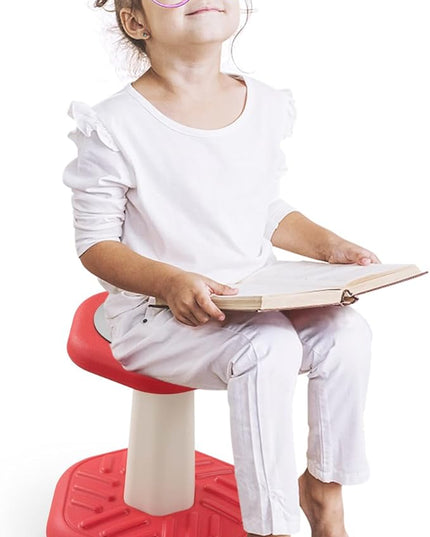 Kids Wobble Stool Chair Seat, Wiggle Stool Chair Flexible Seating for Preschool & Elementary Classroom, Improves Focus, Posture & ADD ADHD Chair, Ages 3-8 - LeafyLoom