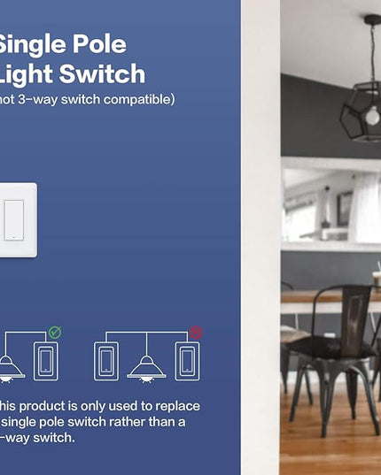 Aqara Smart Light Switch (with Neutral, Single Rocker), Requires AQARA HUB, Zigbee Switch, Remote Control and Set Timer for Home Automation, Compatible with Alexa, Apple HomeKit, Google Assistant Aqara