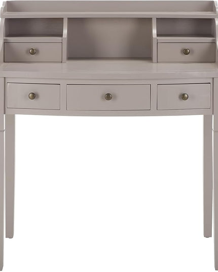Safavieh American Homes Collection Landon Quartz Grey Writing Desk - LeafyLoom