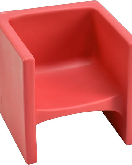 Children's Factory 3-in-1 Cube Chair for Kids, Flexible Seating Classroom Furniture, 1-Pack, Red - LeafyLoom