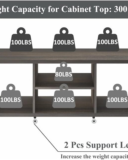 FATORRI Rustic Coffee Table for Living Room, Farmhouse Dark Wood Center Table, Industrial Rectangle Cocktail Tea Tables (Walnut Brown) - LeafyLoom