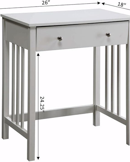 Convenience Concepts Designs2Go Mission Desk with Keyboard Drawer, White - LeafyLoom