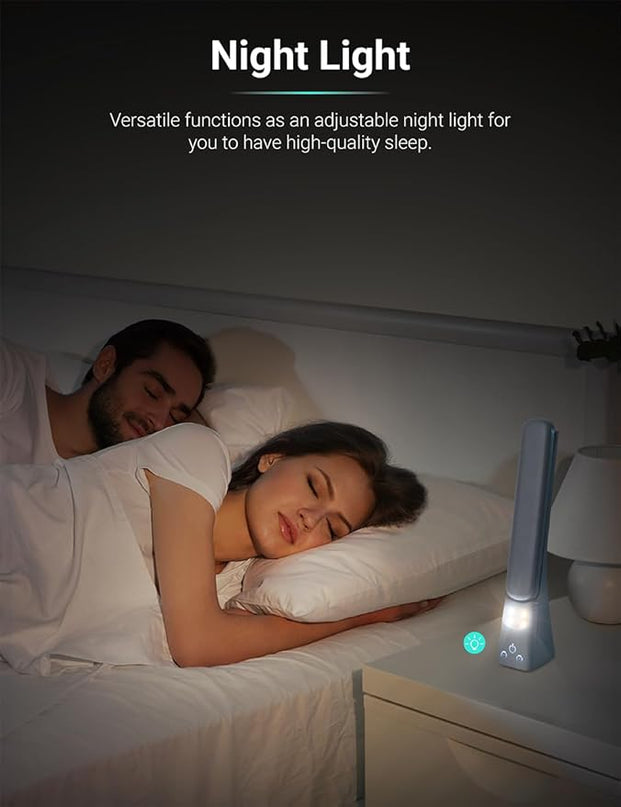 LED Desk Lamp with Night Light 3 Color Dimmable Rechargeable Memory Function Battery Powered, Foldable Portable Design for Home Office、 college dorm room and Dormitory - LeafyLoom