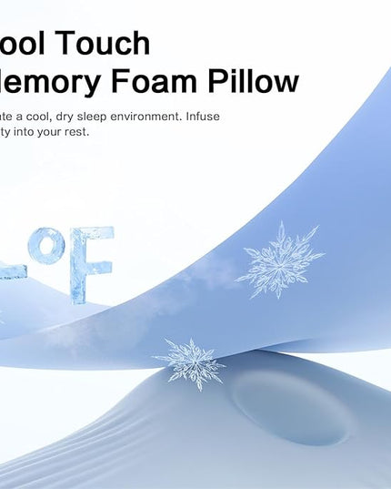 SKG Cooling Pillow with Cochlear Shape and Whale-Inspired Design for Back & Side Sleeper Night's Sleep, Soft and Breathable, Ergonomic Neck Pillow… - LeafyLoom