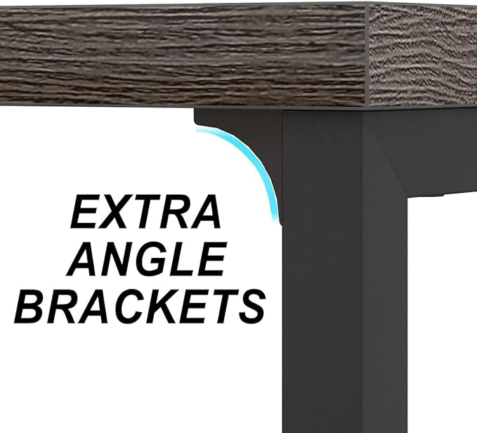 IBF Industrial 5 Cube Storage Organizer Bookshelf, Rustic Low Horizontal Book Shelf, Metal and Wood Cube Bookcase for Bedroom, Modern Wide Cubby Shelf for Living Room Home Office, Dark Grey Oak, 47 In - LeafyLoom
