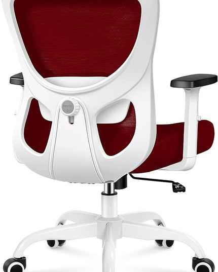 Office Chair Ergonomic Desk Chair with Adjustable Lumbar Support, Swivel Comfy Computer Chair Heavy Duty Executive Chair for Home Office - LeafyLoom