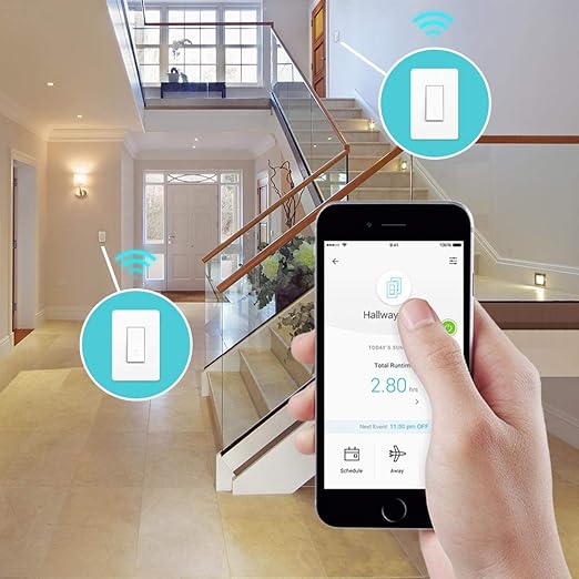 Kasa Smart 3 Way Switch HS210, Needs Neutral Wire, 2.4GHz Wi-Fi Light Switch works with Alexa and Google Home, UL Certified, No Hub Required , white KasaSmartbyTP-Link