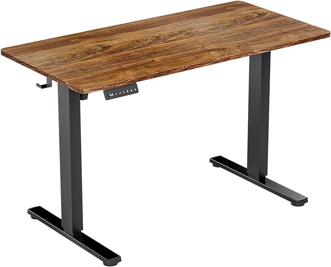 Motorized Standing Desks, Electric Stand Up Desk with Ultra Stable Construction and Cable Management,adjustable Height Desk with Memory Preset Design for Home Office Use 48x24 in Natural - LeafyLoom