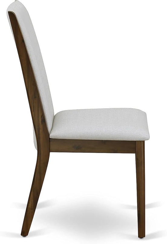 East West Furniture OXLA3-AWA-05 Oxford 3 Piece Room Furniture Set Consist of a Square Dining Table and 2 Upholstered Chairs, 36x36 Inch - LeafyLoom