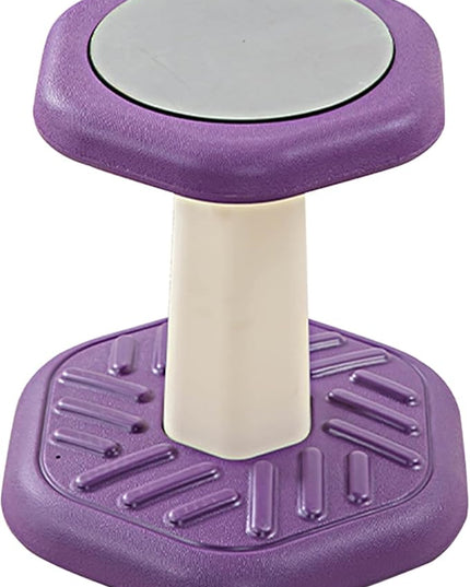 Active Chairs Kids Preschool Wobble Stool - Alternative Flexible Seating Balance Wiggle Stool for Classroom,Preschool,Kindergarten&Elementary School,Active Sensory Chairs,Ages3-8,Purple(14in) - LeafyLoom