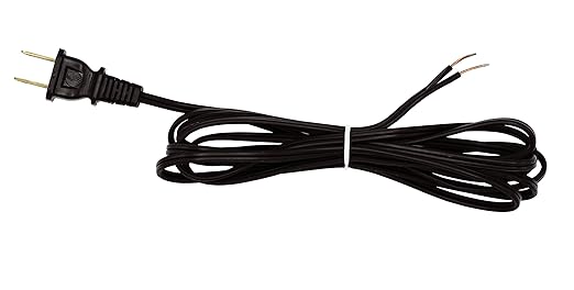 Floor Lamp Making Kit - Repair or Rewire Lamps with All Premium Essential Parts, 10 Inch Harp and Extra Long 12 Foot Cord Included (Black) - LeafyLoom