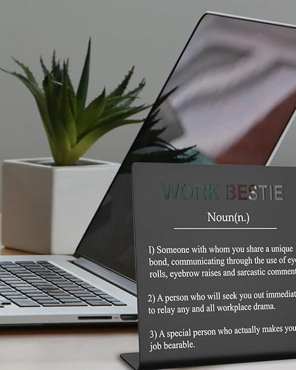 Office Gift For Work Bestie Gifts for Work Friends Women Best Coworkers Retirement Leaving Farewell Going Away New Job Gifts for Colleague Coworker Colleague to Friend Gifts (black) XLK07 - LeafyLoom