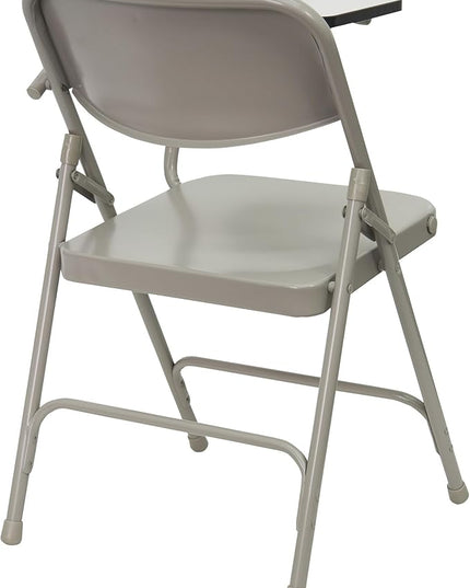 Flash Furniture Ralph Premium Steel Folding Chair Bundle with Right & Left Handed Tablet Arms, 500lb Capacity - LeafyLoom