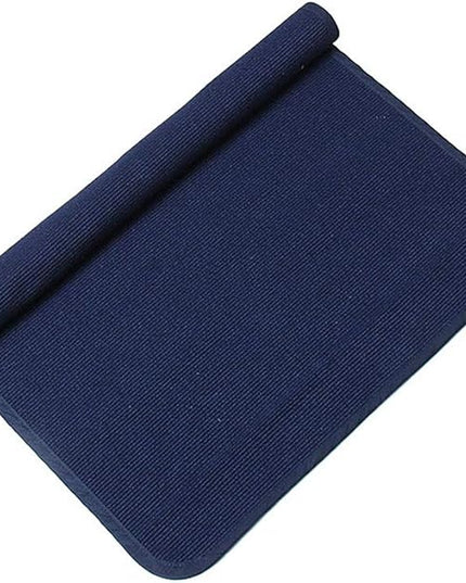 Montessori Mat Holder for Toddlers Babies Children Cotton Working Rug for Nursery Preschool Kindergarten, 23.6''×15.8'', Navy Blue - LeafyLoom