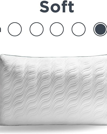 Tempur-Pedic TEMPUR-Cloud ProMid Memory Foam Pillow, King (Pack of 1), White - LeafyLoom