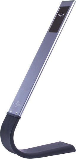 Luxe Cordless Eye Friendly LED Desk Lamp, USB Rechargeable, Up to 40 Hours of Continuous Light, Touch Control, 6 Brightness Levels, 3 Light Modes, 360 Adjustable Modern Design, Portable (Space Gray) - LeafyLoom