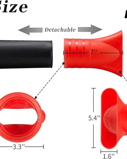 Flat Nozzle for Milwaukee M18 Fuel Leaf Blower, Work for Milwaukee M18 2724-20 & 2724-21(1 Pack, no Tool) - LeafyLoom