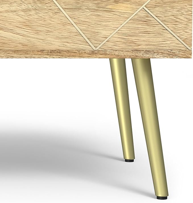 SIMPLIHOME Jager Lift Top Coffee Table, 36 inch, Natural - LeafyLoom