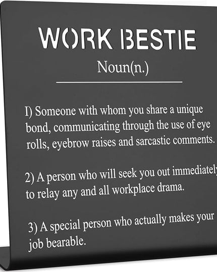 Office Gift For Work Bestie Gifts for Work Friends Women Best Coworkers Retirement Leaving Farewell Going Away New Job Gifts for Colleague Coworker Colleague to Friend Gifts (black) XLK07 - LeafyLoom