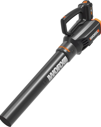 Worx 20V Cordless Leaf Blower WG547.9, Electric Blower, Powerful Turbine Fan Technology, 2-Speed Control, for One-Hand Operation, PowerShare – Bare Tool Only - LeafyLoom