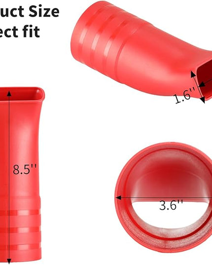 Flat Bend Nozzle for Milwaukee M18 Fuel Leaf Blower - Leaf Blower Nozzle for Drying, Blow-Drying, and Purging Cars, Trucks, and Tool Boxes (1 Pack, No Tool) - LeafyLoom