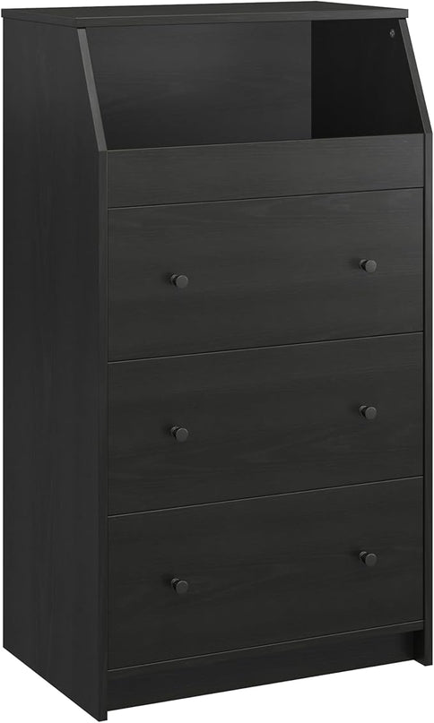 Ameriwood Home The Loft 3 Drawer Dresser, Black Oak - LeafyLoom