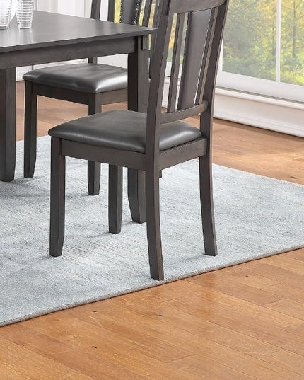 NicBex Dining Table for 4 Dining Room Table Set 5Pc Set Kitchen Breakfast Dining Table with Wooden Top Upholstered Cushion Chairs Dining Room Furniture, Grey Mix - LeafyLoom