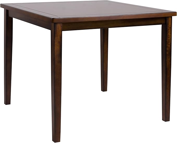 NicBex Small Dining Table Set for 4 Bar Table and Chairs Set Counter Height 5Pc Dining Set Tabe and Counter Height Chairs Set with Faux Leather Upholstered Seat, Espresso - LeafyLoom